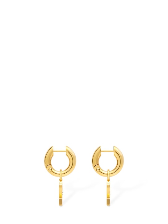 Balenciaga: Adidas sterling silver earrings - Gold - men_1 | Luisa Via Roma
