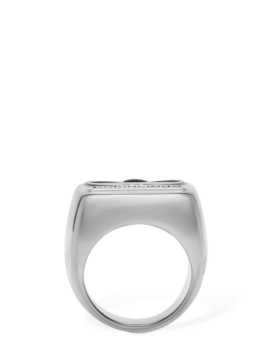 Balenciaga: Ring aus Sterlingsilber „adidas“ - Silber - women_1 | Luisa Via Roma