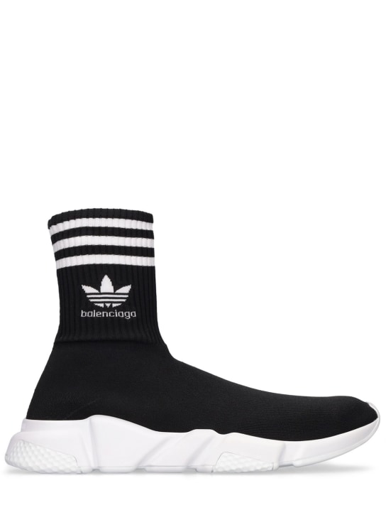 Balenciaga: Adidas Speed LT运动鞋 - 黑色/白色 - men_0 | Luisa Via Roma