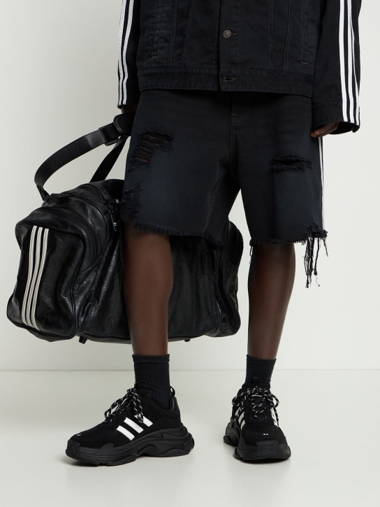 Balenciaga: Adidas Triple S运动鞋 - 黑色/白色 - men_1 | Luisa Via Roma