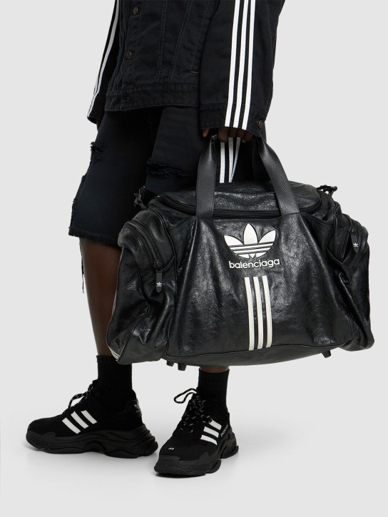 Balenciaga: Adidas gym bag - Black/White - men_1 | Luisa Via Roma