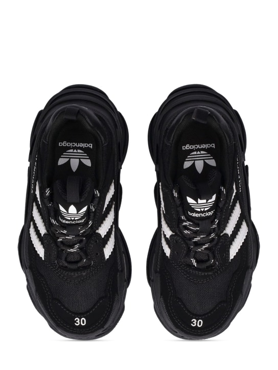 Balenciaga: Triple S lace-up sneakers - Black/White - kids-girls_1 | Luisa Via Roma