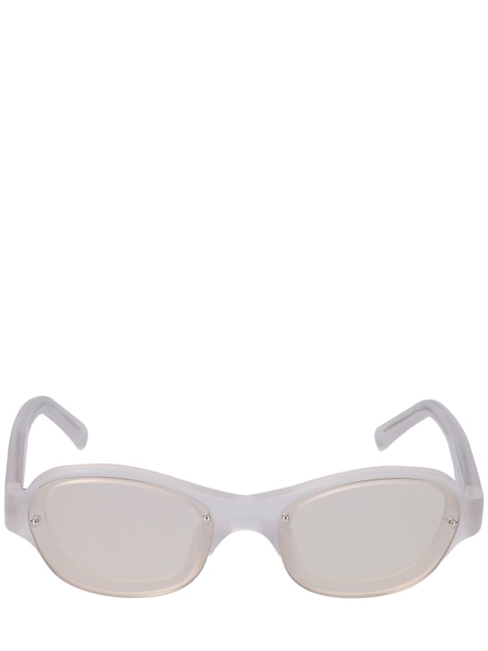 A BETTER FEELING: Skye Matte Glacial acetate sunglasses - Grey/Amber - women_0 | Luisa Via Roma