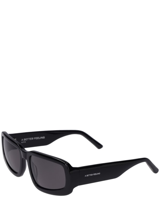 A BETTER FEELING: Soto-II Black acetate sunglasses - Black - men_1 | Luisa Via Roma