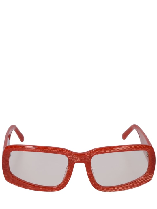 A BETTER FEELING: Soto-II Orange Fleck acetate sunglasses - Orange/Amber - women_0 | Luisa Via Roma