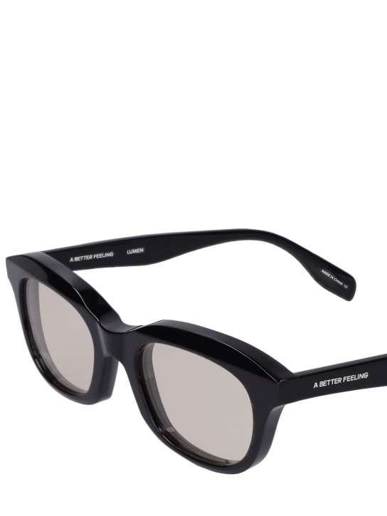A BETTER FEELING: Lumen Black Amber acetate sunglasses - women_1 | Luisa Via Roma