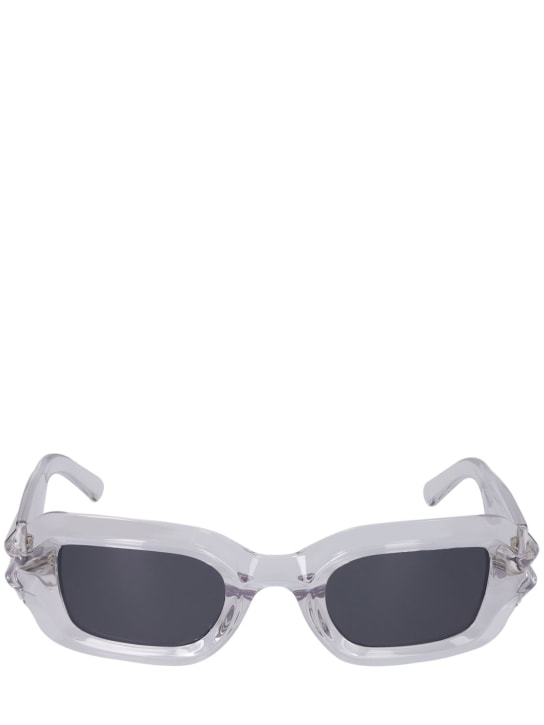 A BETTER FEELING: Bolu Glacial squared sunglasses - Transparent/Black - women_0 | Luisa Via Roma