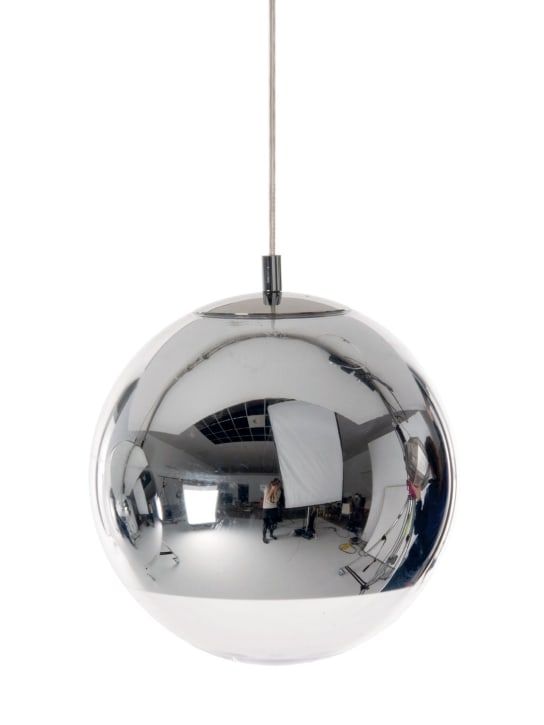 Tom Dixon: Mirror Ball Pendent LED 25 - Chrome - ecraft_0 | Luisa Via Roma