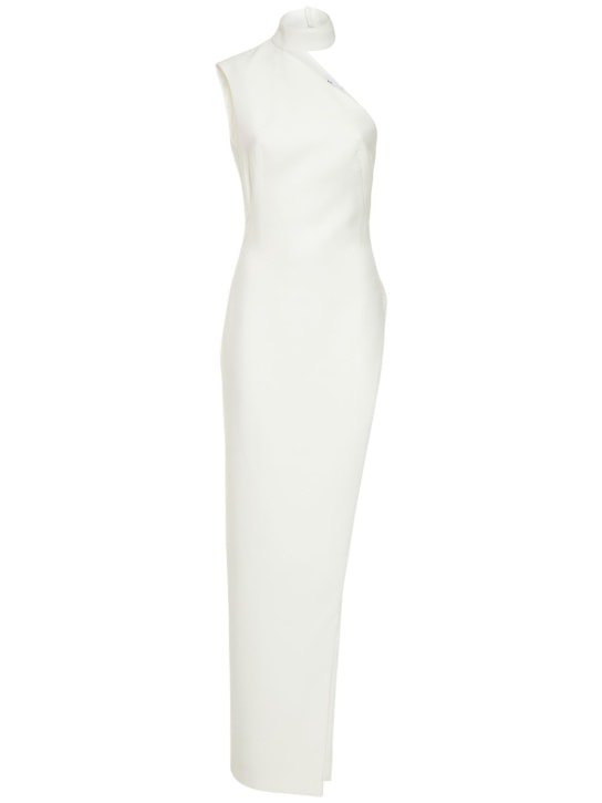 Mônot: LVR独家绉纱镂空长款连衣裙 - 白色 - women_0 | Luisa Via Roma