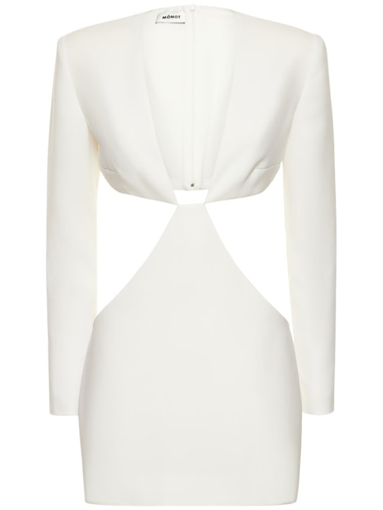 Mônot: LVR Exclusive - Robe courte ajourée - Blanc - women_0 | Luisa Via Roma