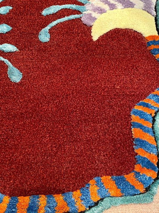 Illulian: Floralia Yard rug - Multicolor - ecraft_1 | Luisa Via Roma