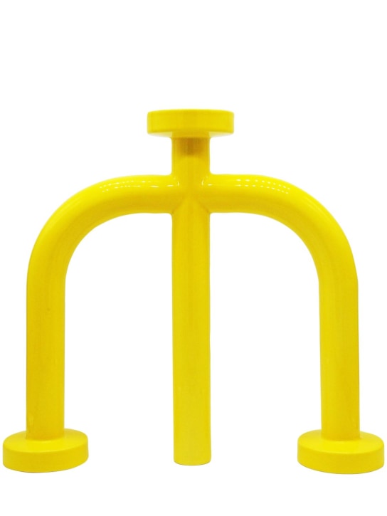 Tu Bi: Two legged tubular vase - Sunny Yellow - ecraft_0 | Luisa Via Roma