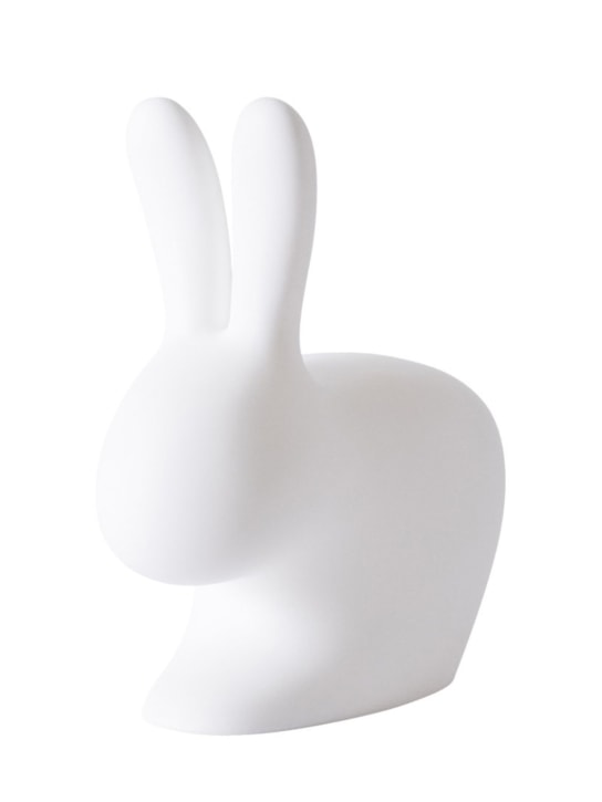 Qeeboo: Silla Rabbit con LED recargable - Blanco - ecraft_0 | Luisa Via Roma