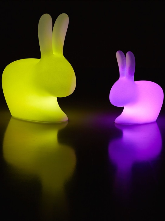 Qeeboo: Rabbit chair with rechargeable LED - White - ecraft_2 | Luisa Via Roma