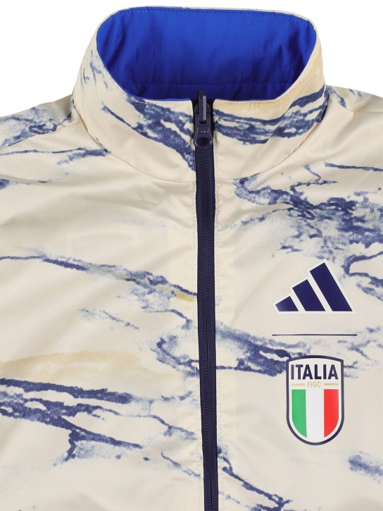 adidas Originals: 两面穿再生聚酯拉链开合卫衣 - 多色/蓝色 - kids-girls_1 | Luisa Via Roma