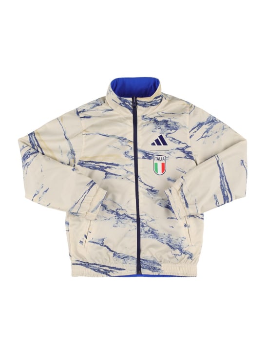 adidas Originals: 两面穿再生聚酯拉链开合卫衣 - 多色/蓝色 - kids-girls_0 | Luisa Via Roma