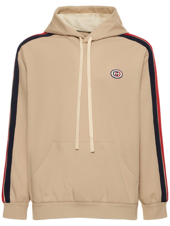 Logo cotton blend hoodie Gucci Men Luisaviaroma