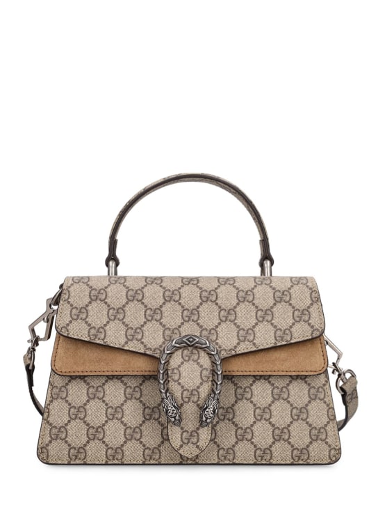 Gucci: Dionysus GG canvas top handle bag - Ebony - women_0 | Luisa Via Roma