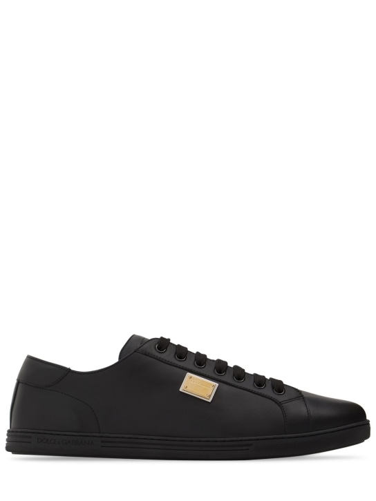 Dolce&Gabbana: Sneakers Saint Tropez low top - Negro - men_0 | Luisa Via Roma