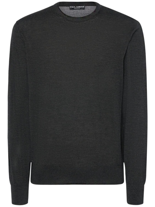 Dolce&Gabbana: Inside Out cashmere sweater - Koyu Gri - men_0 | Luisa Via Roma