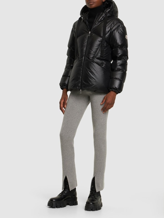 Moncler: Seine nylon down jacket - Siyah - women_1 | Luisa Via Roma