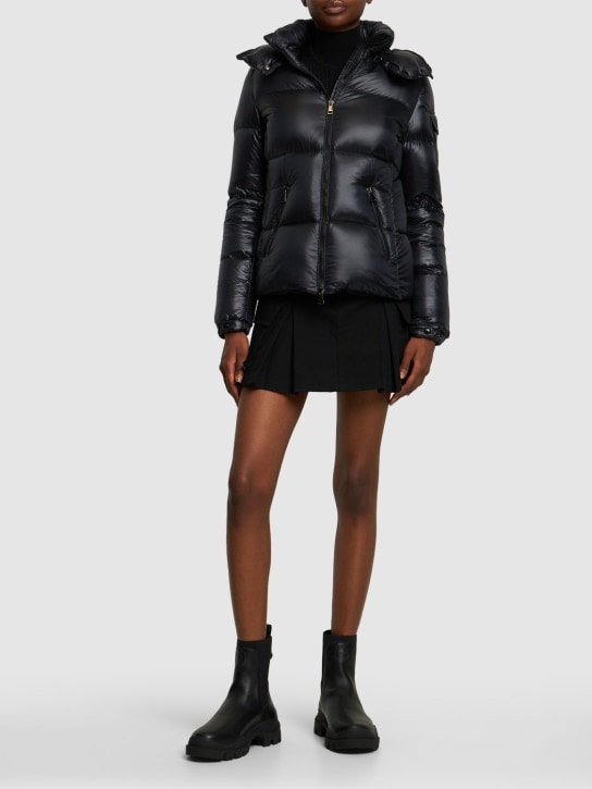 Moncler: Fourmine 나일론 다운 재킷 - 블랙 - women_1 | Luisa Via Roma