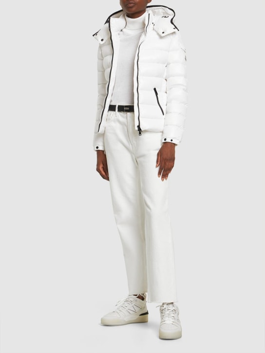 Moncler: Bady nylon down jacket - Beyaz - women_1 | Luisa Via Roma