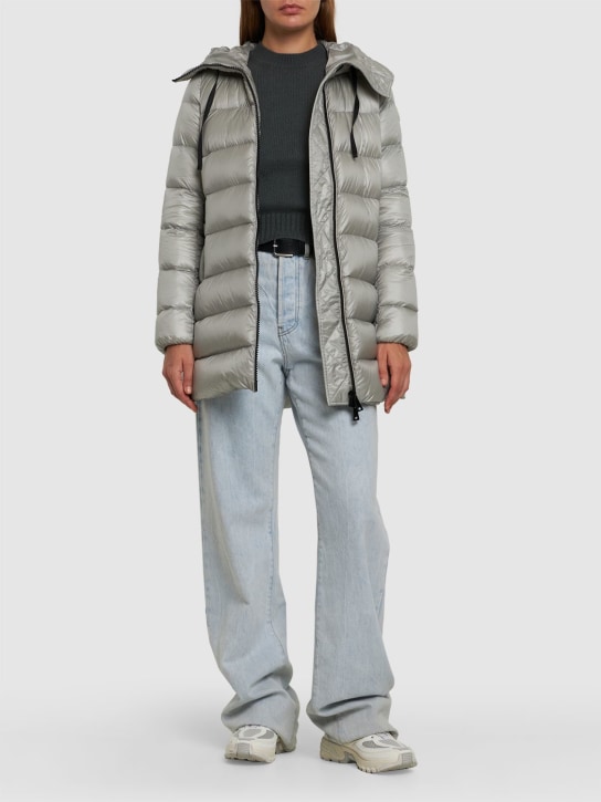 Moncler: Suyen nylon down jacket - Grey - women_1 | Luisa Via Roma