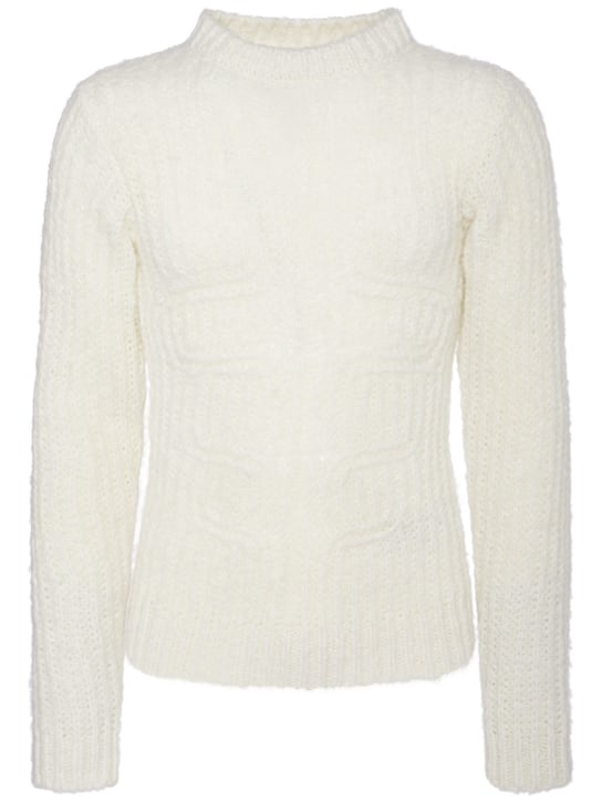 Dsquared2: Ribbed wool blend sweater - men_0 | Luisa Via Roma