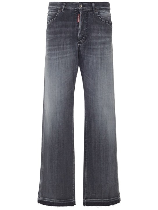 Dsquared2: Jeans mit Weitem Bein „Boston“ - Schwarz/Grau - women_0 | Luisa Via Roma