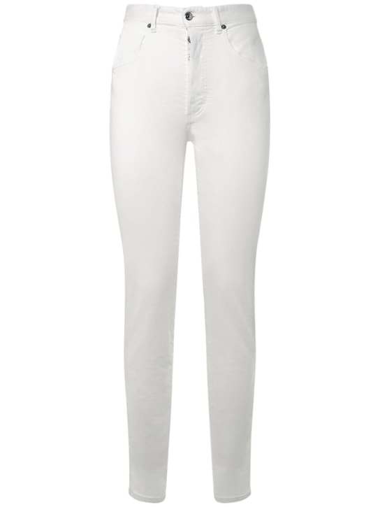 Dsquared2: Twiggy high waisted skinny jeans - White - women_0 | Luisa Via Roma