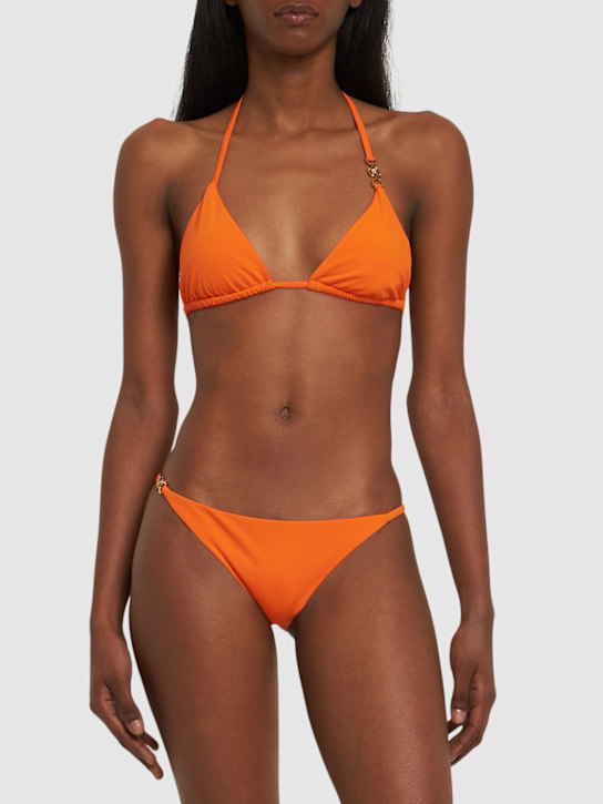 Bikini bottoms w/metal logo - Thumbnail 2