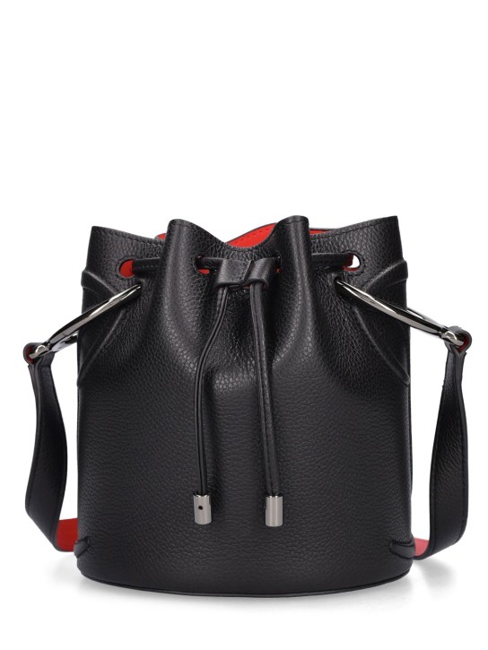 Christian Louboutin: By My Side leather bucket bag - Siyah - women_0 | Luisa Via Roma