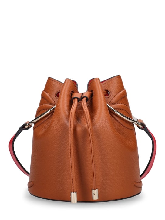Christian Louboutin: By My Side leather bucket bag - Kahverengi - women_0 | Luisa Via Roma