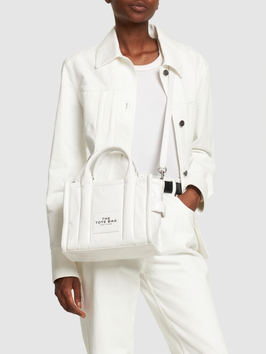 Marc Jacobs: The Small Tote leather bag - White - women_1 | Luisa Via Roma