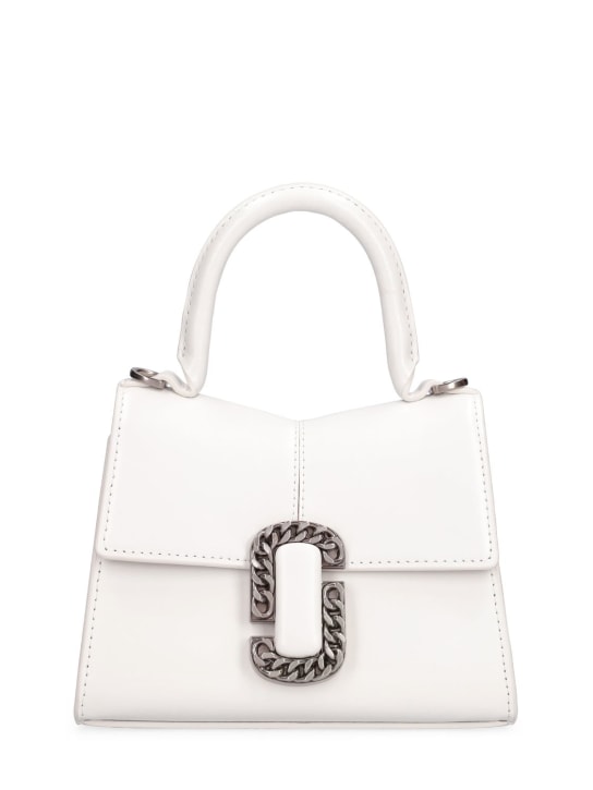 Marc Jacobs: Handtasche aus Leder "The Mini" - Weiß - women_0 | Luisa Via Roma