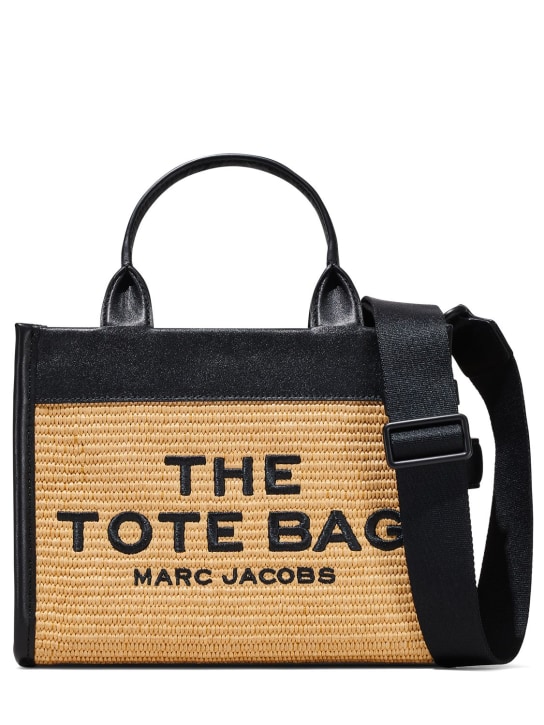 Marc Jacobs: Borsa shopping piccola effetto rafia - Natural - women_0 | Luisa Via Roma