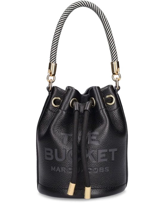 Marc Jacobs: The Mini Bucket leather bag - Black - women_0 | Luisa Via Roma