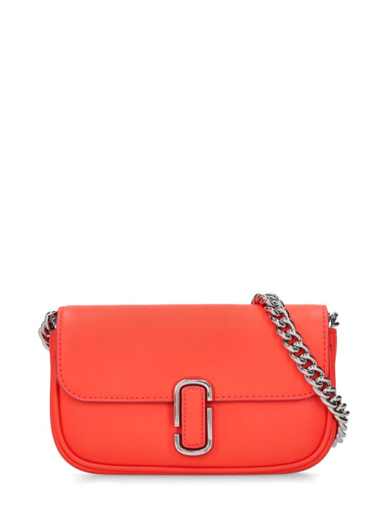 Marc Jacobs: The Mini J Marc leather shoulder bag - Electric Orange - women_0 | Luisa Via Roma