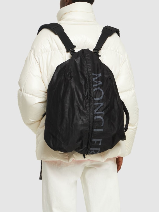 Moncler: Alchemy nylon backpack - Siyah - men_1 | Luisa Via Roma