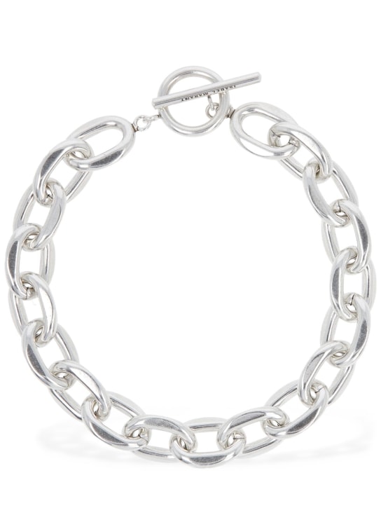 Isabel Marant: Your Life chunky chain necklace - Gümüş - women_0 | Luisa Via Roma