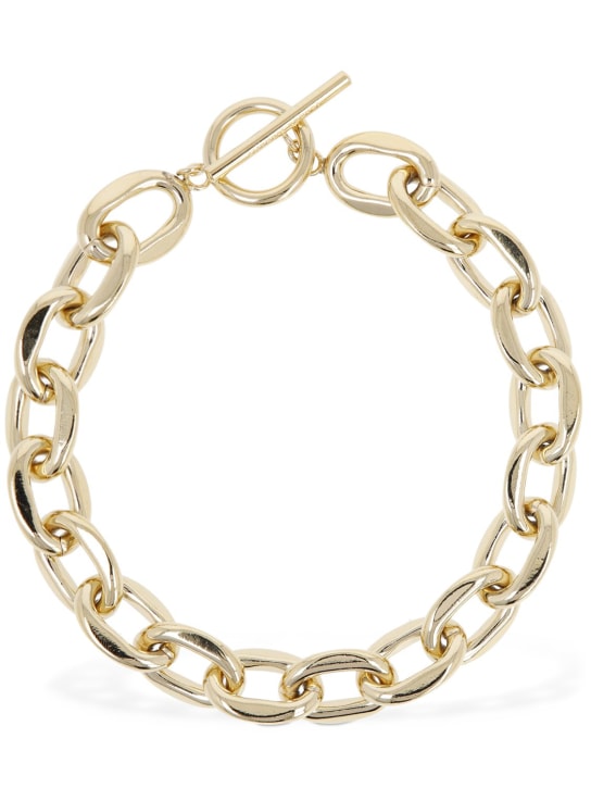 Isabel Marant: Your Life chunky chain necklace - Altın Rengi - women_0 | Luisa Via Roma