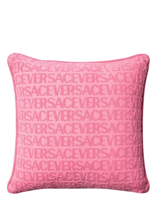 Versace: La Vacanza cushion - Flamingo/Multi - ecraft_1 | Luisa Via Roma