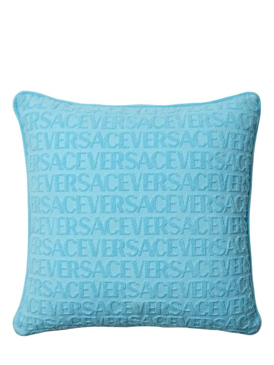 Versace: La Vacanza cushion - Azur/Multi - ecraft_1 | Luisa Via Roma