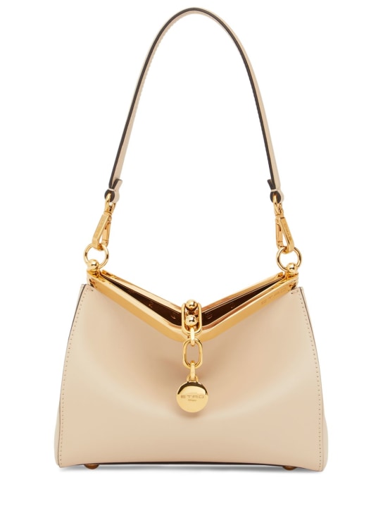 Etro: Small Vela leather shoulder bag - women_0 | Luisa Via Roma