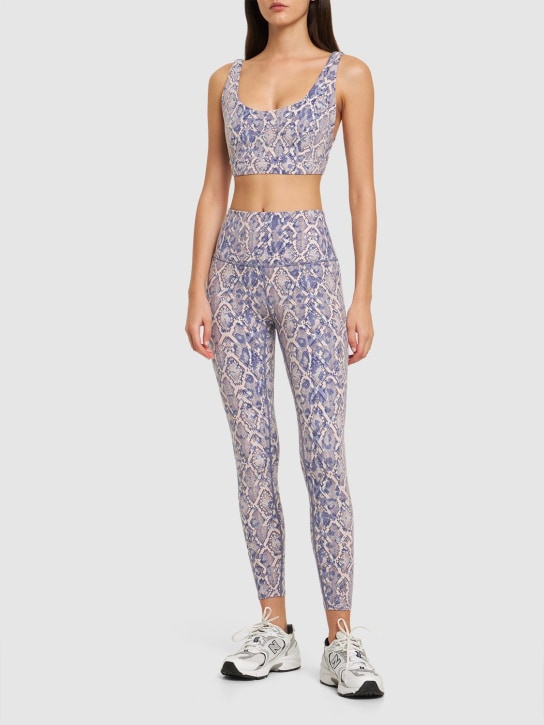 Varley: Let's Move Severn bra top - Blue/Multi - women_1 | Luisa Via Roma