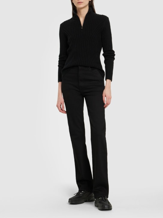 Bogner: Xavina half zip pullover - Black - women_1 | Luisa Via Roma