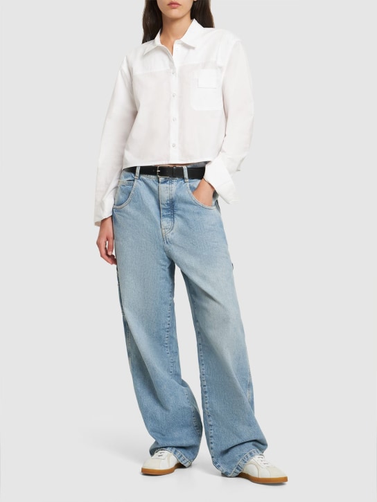 Marc Jacobs: Jeans oversize carpenter - Celeste - women_1 | Luisa Via Roma