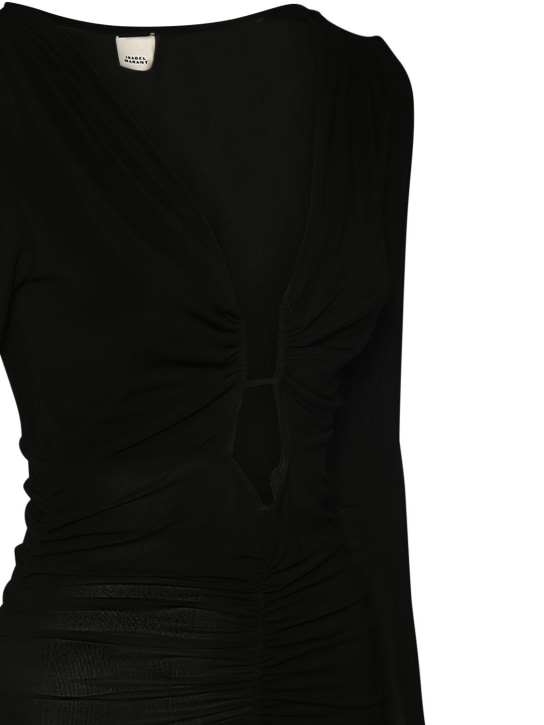 Isabel Marant: Laura long sleeve viscose top - women_3 | Luisa Via Roma