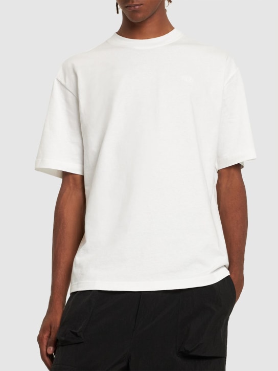 Diesel: Oval-D embroidery loose cotton t-shirt - White - men_1 | Luisa Via Roma